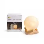 Lampă de lună 3D LED cu bază din lemn, engros