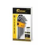 Conan CR-V Torx Keys Set 9 pcs. Short Keys T10-T50, wholesale