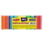 Zestaw 10 mini gąbek kuchennych, wielokolorowych, hurt