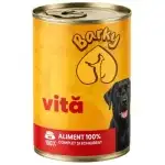 Hrana umeda completa pentru caini adulti cu vita Barky 415g