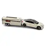 Кола Tesla Model 3, С каравана, Метална, 1:24 мащаб, Звук и светлина, Бял, Без кутия, стоки на едро