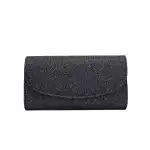 Women's patterned casual bag - black, wholesale