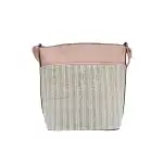 Women's woven patterned crossbody bag - pink, wholesale