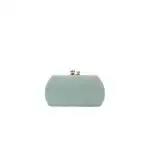 Brick-shaped checkered casual bag - turquoise, wholesale
