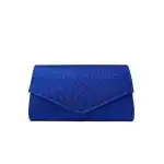 Women's quilted casual bag - blue, wholesale