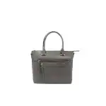 Usztywniana elegancka torba typu shopper - szara, hurt