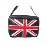 Unisex oldaltáska Anglia zászló mintával - black, nagyker