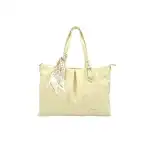 Elegancka torba shopper na ramię - żółta, hurt