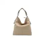 Női shopper válltáska - khaki, nagyker
