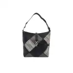 Női válltáska geometrikus mintázattal - black, nagykereskedelem