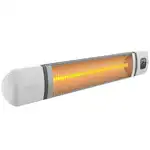 Инфрачервен нагревател за тераси LUXEVA PRO WL 2500W, IP65, стенен, 6 степени на мощност, термостат, таймер, дистанционно, бял, Супрева на едро