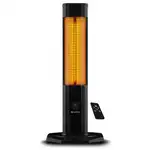 Infrared heater for terraces LUXEVA 2000 VR, mobile, 3 power levels, IP 20, thermostat, timer, remote control, black, wholesale Supreva