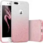 Iphone 8 phone case offers Glitter Shine gradient protection Silver-Pink