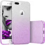 Iphone 6 Plus / 6S Plus phone case offers Glitter Shine Degradee Silver-Purple protection