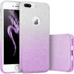 Iphone 7 Plus phone case offers Glitter Shine Degradee Silver-Purple protection