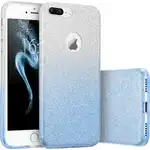 Iphone 8 Plus phone case offers Glitter Shine Degradee Silver-Blue protection