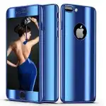 Калъфът за телефон Apple Iphone 6/6S предлага Full 360 Ultrathin Blue Mirror + защита от стъклено фолио