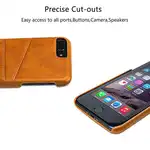 Genuine Leather Phone Case Iphone 7 Luxury Case Leather Card Holder