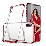 Husa telefon Apple Iphone XS MAX ofera protectie Lux Ultrasubtire Clear Shade Red + Folie Sticla