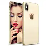 Калъфът за телефон Apple iPhone XS предлага защита Lux Ultrathin Silk Gold