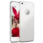 Husa telefon Apple Iphone 8 Plus ofera protectie Delux Ultrasubtire Velvet Silver + Folie Sticla