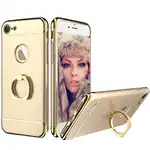Калъфът за телефон iPhone 7 Plus предлага ултратънка защита 3в1 - Deluxe Gold Ring