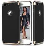 Husa telefon Iphone 8 Plus ofera protectie 3in1 Ultrasubtire - Luxury Black Matte