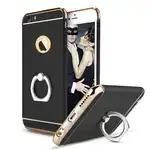 Калъфът за телефон iPhone 6/6S Plus предлага ултратънка защита 3в1 - черен S Ring