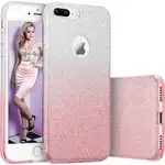 Iphone 6 Plus / 6S Plus phone case offers Glitter Shine Degradee Silver-Pink protection