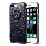 Husa telefon Piele Naturala Crocodil African Iphone 7 Dark Blue