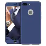 Az Apple Iphone 7 telefontok vékony védelmet nyújt 3 az 1-ben Lux Design kék + üvegfóliával