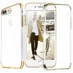 Az Iphone 7 telefontok ultravékony védelmet kínál - Clear Gold