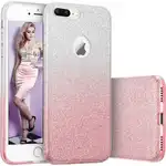 Az Iphone 7 telefontok Glitter Shine gradiens védelmet kínál Silver-Pink