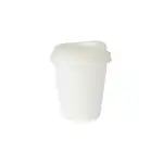 CPLA biodegradable lid, white, for cardboard glasses Ø 90 mm, with drinking hole, set 50 pcs