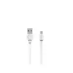 USB кабел за зареждане | microUSB | - 1.5м - Бяла Супрева на едро
