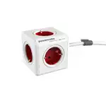 PowerCube мултисокет удължител |Разширен| - 1.5м - Червен, Супрева на едро