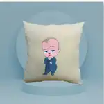Декоративна детска възглавница с бродирани анимационни герои