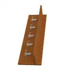 Hallway hanger, with support and 5 hangers, 80cm, cherry