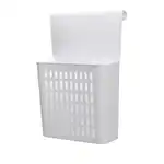 Szekrény ajtórendező kosár, 1,4l, fehér, műanyag, M Deco, nagyker Supreva