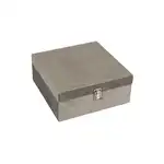 Cutie depozitare, lemn si catifea, 16x16x8 cm, M Deco, angro Supreva