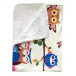 Paturica dubla de iarna 90x70 cm Deseda Bufnite maro, en gros Supreva
