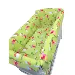 Lenjerie de pat bebelusi CN 120x60 cm cu aparatori Maxi Deseda Winnie pe verde, angro Supreva