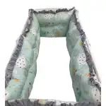 Set of 6 side protectors bed 140x70 cm Deseda cloud print with moon varnish, wholesale Supreva