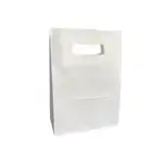 Torba papierowa biała kraft, 18×25+9 cm, 70g/m2, z wyciętymi uchwytami (ze wzmocnieniem od wewnątrz), kpl. 25 szt., hurt Supreva