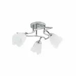 Chandelier Tania Chrome+White 3xE27 60W Wholesale Supreva