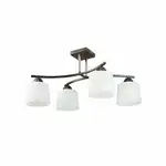 Osaka Chandelier White+Wenge 4xE27 60W Wholesale Supreva