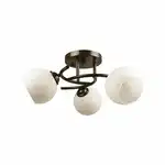 Chandelier Ramona Wenge+White 3xE27 60W Wholesale Supreva