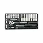 Тръбен комплект 1/4", 23 бр. Yato YT-14421 Supreva на едро