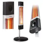 Нагревател Veito CarbonXE 1.7kW, Електрически, Инфрачервен, Тераса, Вътрешно-Външен, Карбон, Алуминий, Стойка, Супрева на едро
