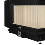 Камина на дърва модел A-CAMINETTI QUATTRO R100, 2 стъклени страни, врата на панти, 17 kW максимална мощност, Супрева на едро